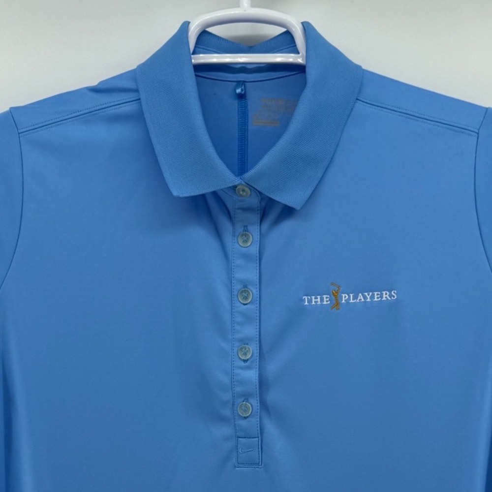Nike Golf Tour Performance The Players Championship Dri-FIT Polo Blue XXL Mens